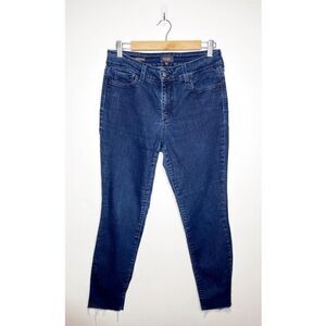 NYDJ Ami High Rise Lift Tuck Skinny Legging Jeans Raw Hem Medium Wash Size 10